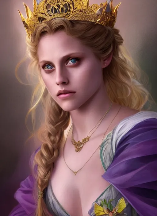 Image similar to beautiful young happy teresa palmer as the aurora sleeping beauty princess, closeup, d & d, fantasy, intricate, elegant, highly detailed, digital painting, artstation, concept art, matte, sharp focus, illustration, art by artgerm and greg rutkowski and alphonse mucha