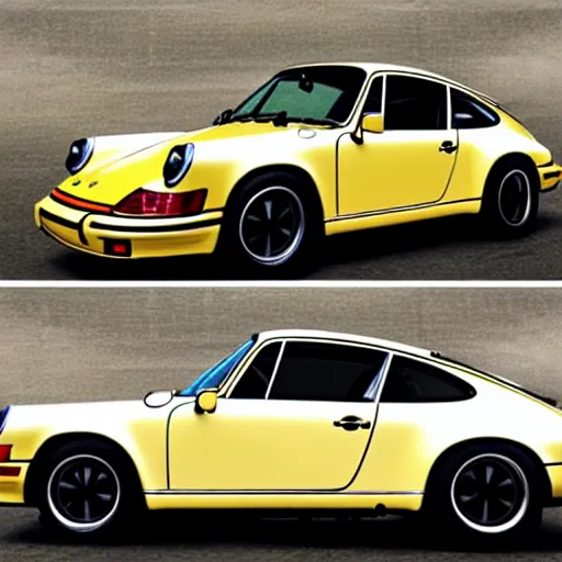 Image similar to a porsche 9 1 1 in the style of andy warhol