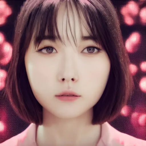 Prompt: a dynamic, epic cinematic 8K HD movie shot of close-up japanese idol Julia Boin face. Motion, VFX, Inspirational arthouse, at Behance, with Instagram filters
