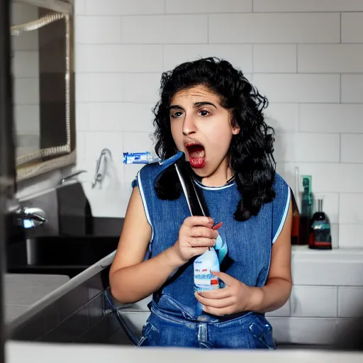 Image similar to alessia cara gargling mouthwash