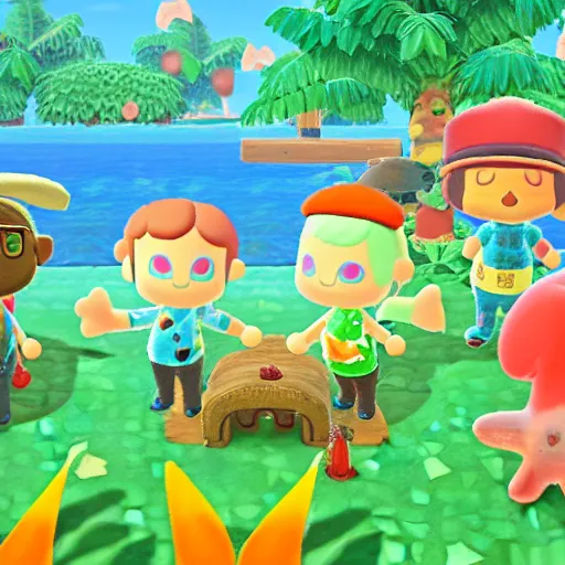 Image similar to tropical fish in animal crossing