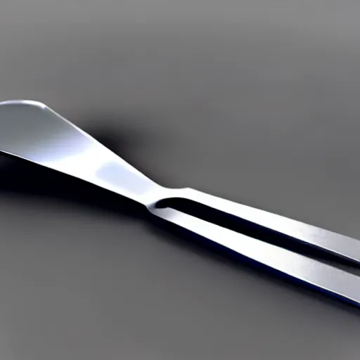 Image similar to a 3d object of a large fork, on its own, no background