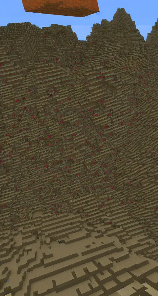 Image similar to 7 layers of hell in minecraft