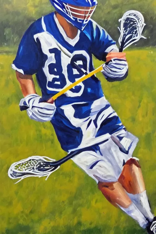 Prompt: a photo of curt lacrosse art