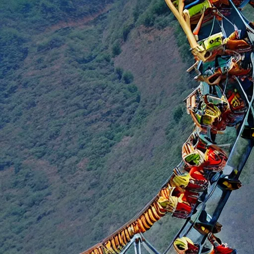 Image similar to just an incredible attraction, a ride on which only the most daring dare. but after visiting such an attraction, emotions will definitely stop for life