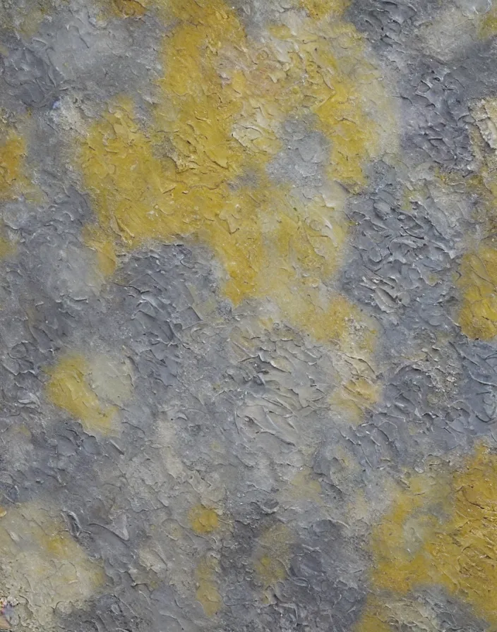 Prompt: texture of 3d high relief coral fluorite wall painted in the style of the old masters, colours grey,cream, Naples yellow, painterly, thick heavy impasto, expressive impressionist style, painted with a palette knife
