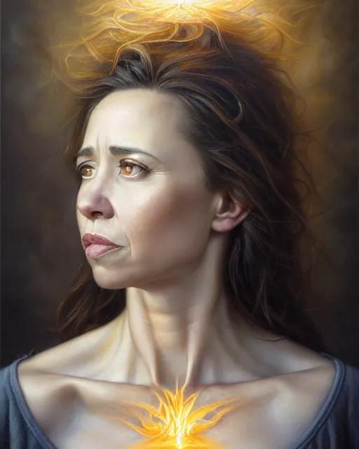 Prompt: detailed portrait of linda cardellini cannelloni!! spinach! ricotta! by tomasz alen kopera and peter mohrbacher and johanna martine! and margaret keane! coherent luminescent