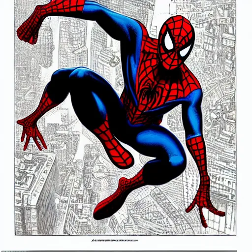 Prompt: ''spiderman drawed in the style of a Victorian Magazine Print''