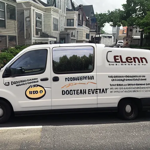 Image similar to ellen degenerates driving a potato van filled with mailmen in pittsburgh real life, 8 k, 4 k uhd, realistic, hyper realistic, super detailed, very detailed, detailed