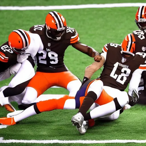 Prompt: cleveland browns winning the super bowl