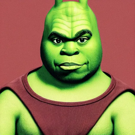 Image similar to portrait of Shrekye West, kanye, shrek