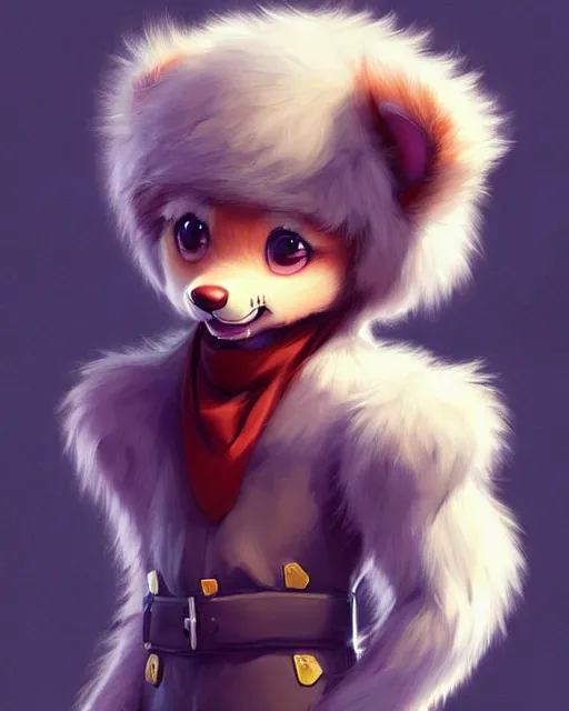 Image similar to character concept art of a cute young male anthropomorphic furry | | cute - fine - face, pretty face, key visual, realistic shaded perfect face, fine details by stanley artgerm lau, wlop, rossdraws, james jean, andrei riabovitchev, marc simonetti, and sakimichan, trending on artstation