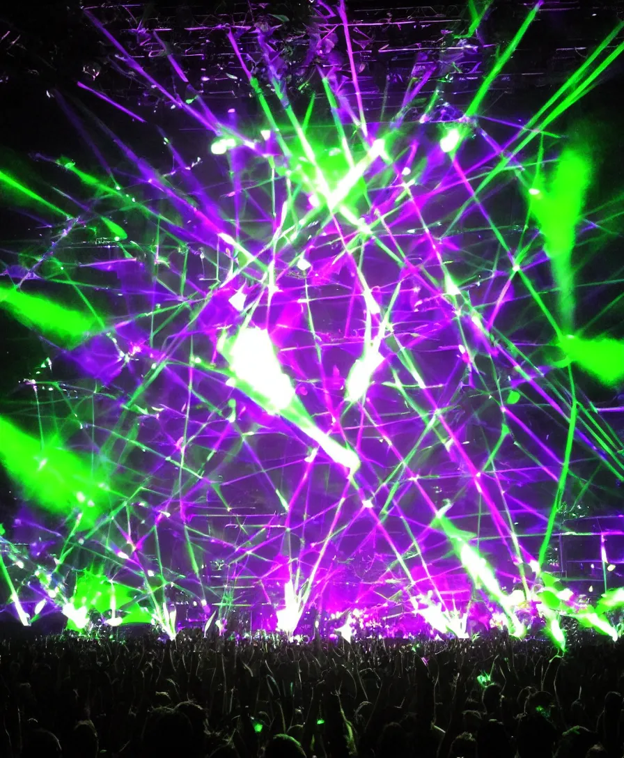 Image similar to concert design rock and roll EDM ultra fans lighting moving lights lasers