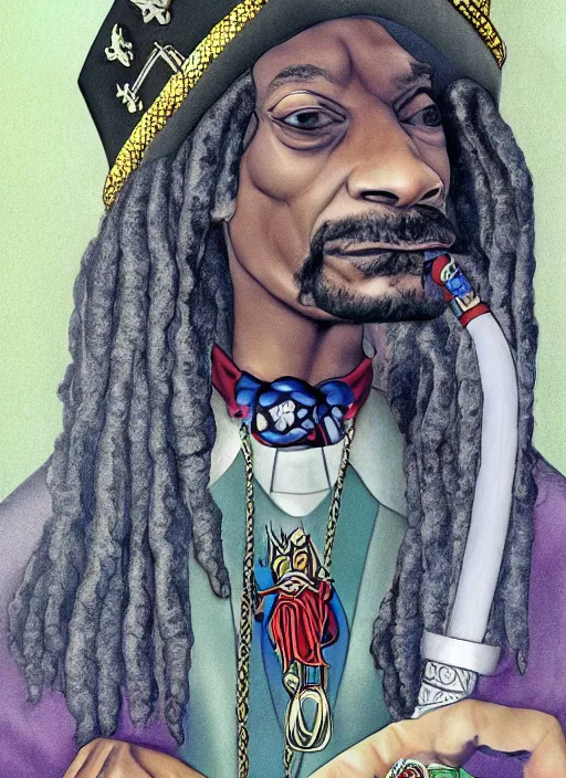 Prompt: Snoop dogg wizard gendolf lord of the rings