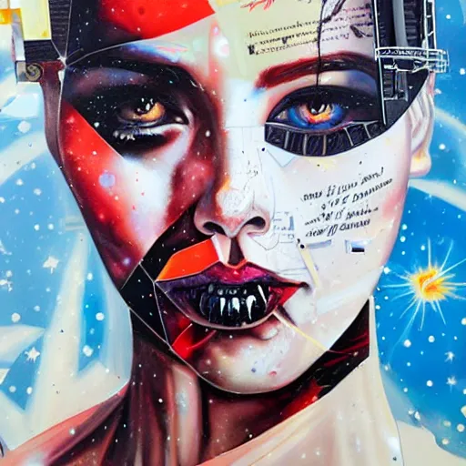 Image similar to Liminal space in outer space by Sandra Chevrier