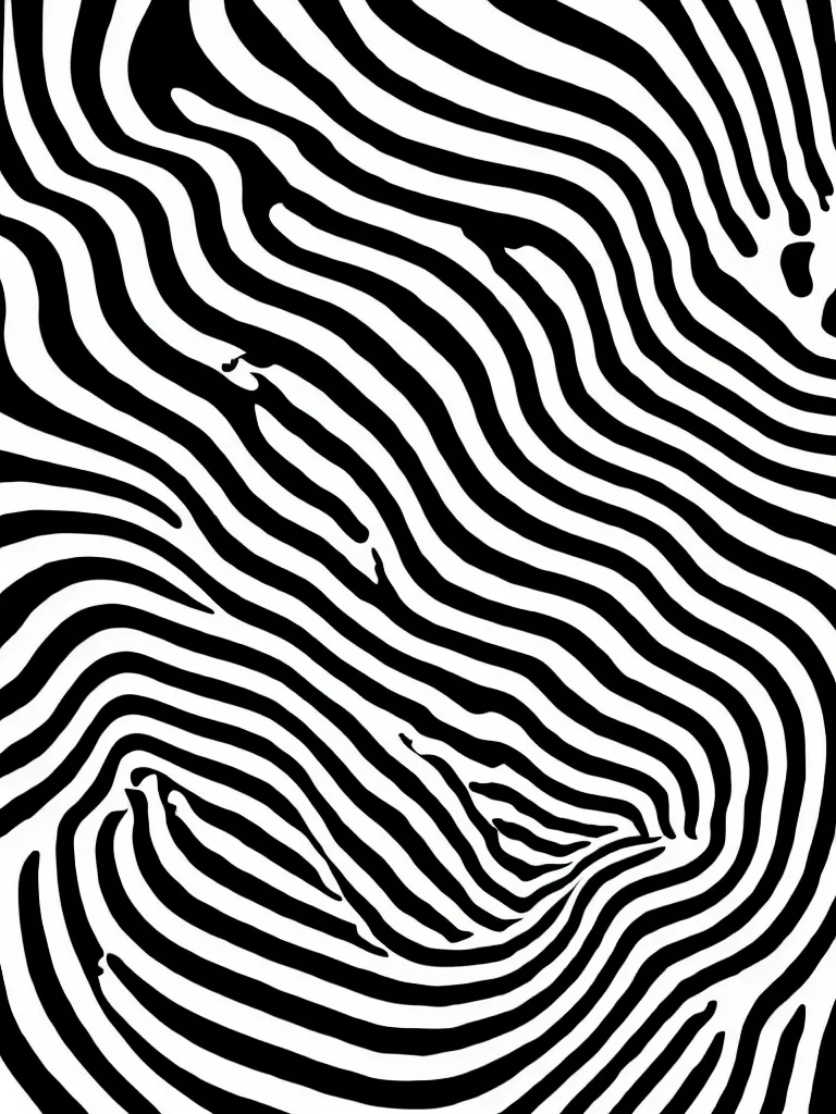 Prompt: a banana emerging from illusory motion dazzle camouflage perlin noise optical illusion