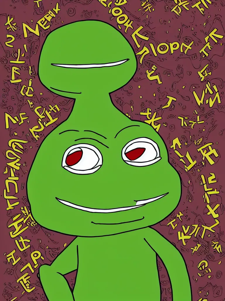 Prompt: resolution 4k the world is ending civilization at the end of time and space villagers of the golden city layer six of the abyss happiness in the smile of pepe the frog happiness of gods empire worlds of Akihito Tsukushi made in abyss design dark forest ivory dream like storybooks and rhyes wandering army of pepe the frog pepe the frog with family and friends in military uniforms happy eating the flesh of other frogs gore blood unrelenting suffering wholesome soft and warm primordial the value of despair uncertainty loss of the world and the death of love, pepe the frog , art in the style of Tony DiTerlizzi , Francisco de Goya and Akihito Tsukushi and Arnold Lobel