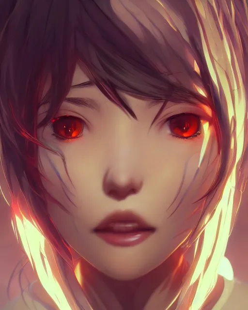 Image similar to illustration of an anime girl's eyes being mind controlled, spirals, by artgerm and wlop and greg rutkowski, digital art, extreme detail, realistic lighting, cinematic composition, concept art, sharp focus, colorful, photorealistic, 8 k