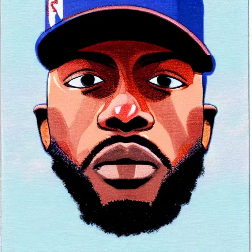 Prompt: portrait of rapper mf doom, baseball card