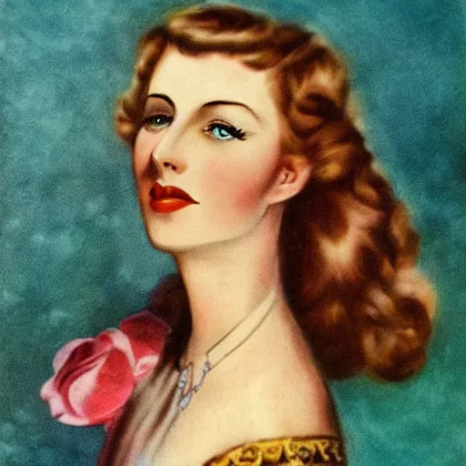 Image similar to portrait of a beautiful german woman from 1 9 4 0