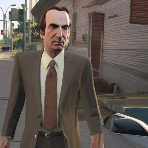 Image similar to saul goodman in gta v