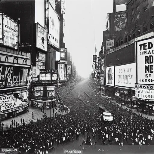 Prompt: alfred stieglitz black and white photo of times square in 1 9 3 3