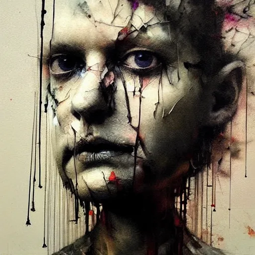 Prompt: artists stealing art from a gallery of stolen art by emil melmoth zdzislaw belsinki craig mullins yoji shinkawa, realistic render ominous detailed photo atmospheric by jeremy mann francis bacon and agnes cecile ink drips paint smears!! digital glitches glitchart!!