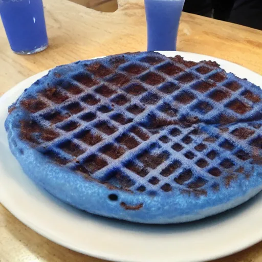 Image similar to blue waffle house