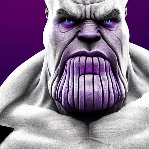 Image similar to thanos after chewing 5 gum