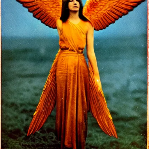 Image similar to archangel, 1 6 mm film, autochrome