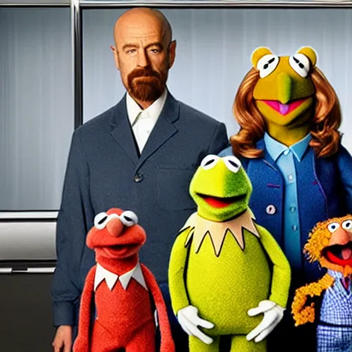 Prompt: the muppets in breaking bad, 4k, high detail, high-resolution photograph