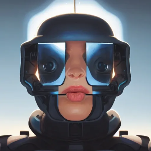 Image similar to face icon stylized minimalist terminator dark fate, loftis, cory behance hd by jesper ejsing, by rhads, makoto shinkai and lois van baarle, ilya kuvshinov, rossdraws global illumination