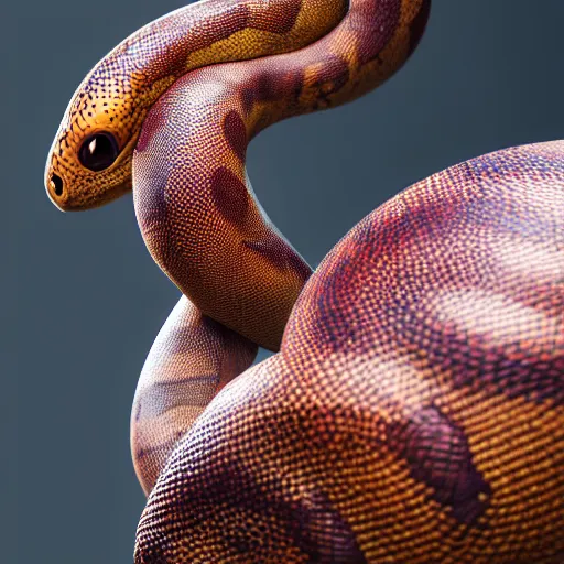 Prompt: photography of a realistic ekans animal, ultra detailed, 8 k, cinematic lighting, natural background, trending on artstation, pokemon