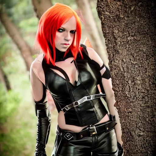 Image similar to rayne from bloodrayne cosplay, photography