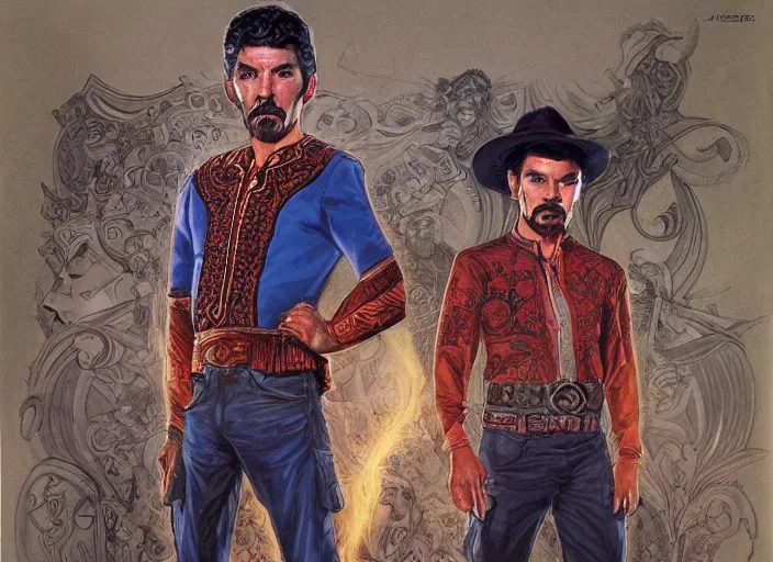 Image similar to a highly detailed mexican portrait of stephen strange, james gurney, james jean