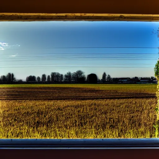 Image similar to view from the window at le gras, 4 k, hdr