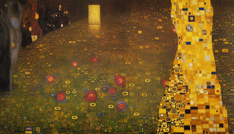 Image similar to mindscape, by mariusz lewandowski, by gustav klimt