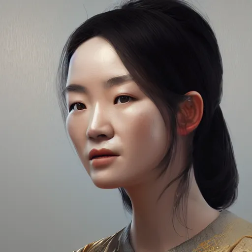 Image similar to portrait of china woman, 8 k uhd, unreal engine, octane render in the artstyle of finnian macmanus, john park and greg rutkowski