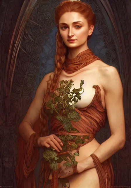 Image similar to sansa mummy, intricate, elegant, highly detailed, digital painting, artstation, concept art, smooth, sharp focus, illustration, art by artgerm and greg rutkowski and alphonse mucha and william - adolphe bouguereau