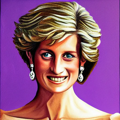 Prompt: painting of princess diana in the style of michelangelo