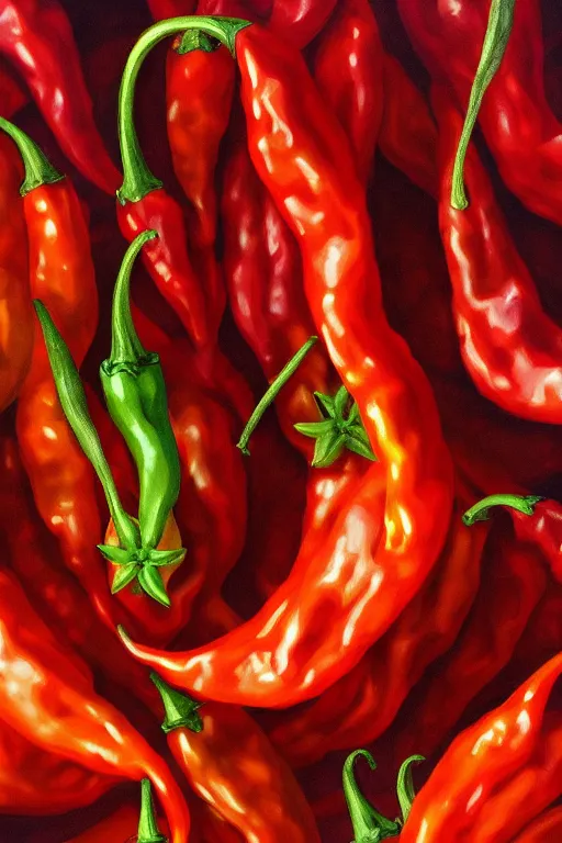 Prompt: a ghost pepper, highly detailed, digital art, sharp focus, trending on art station