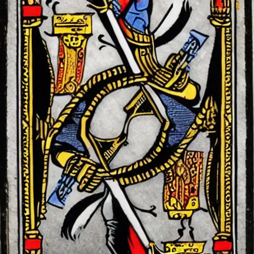 Image similar to medieval playing cards with batman