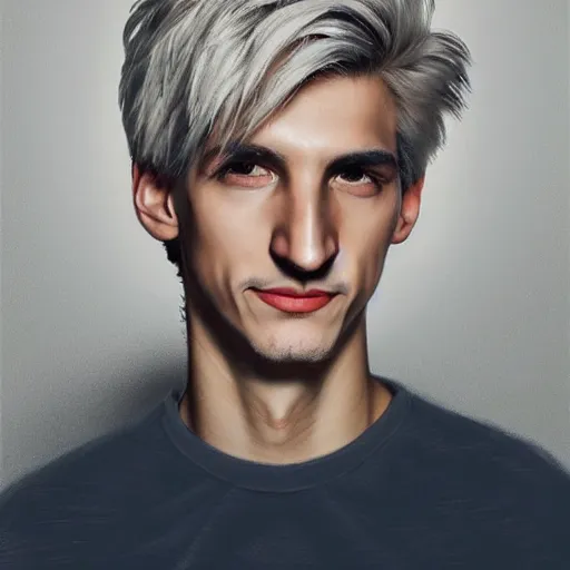 Prompt: xqc, felix lengyel portrait