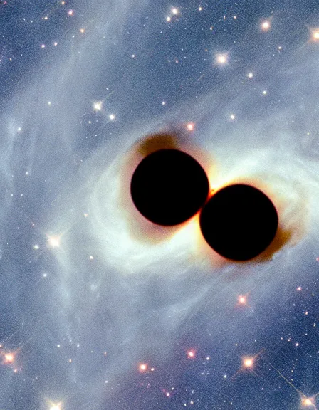 Image similar to hubble telescope image of Nebula and black hole