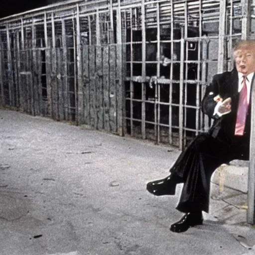 Image similar to still of donald trump in escape from elcatraz