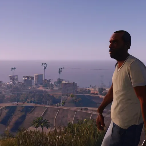 Image similar to high the pain harold in gta 5, unreal engine 5 detail, by gta 5