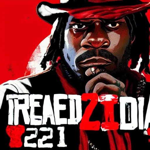 Prompt: Chief Keef in red dead redemption 2 4K quality digital art