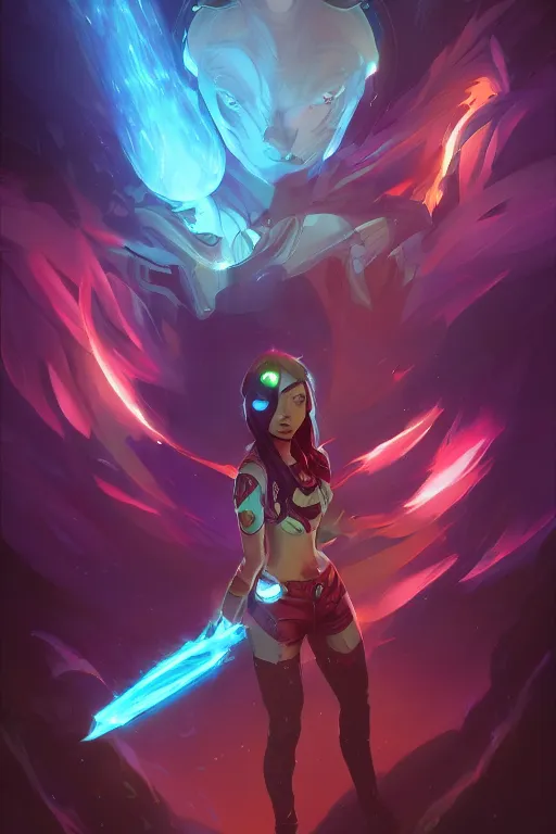 Prompt: annie league of legends wild rift hero champions arcane magic digital painting bioluminance alena aenami artworks in 4 k design by lois van baarle by sung choi by john kirby artgerm and greg rutkowski and magali villeneuve mage fighter assassin