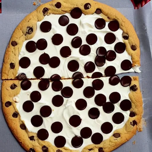 Prompt: cookie pizza