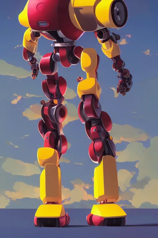 Image similar to metabots medabots medarotto medarot robot minimalist comics, behance hd by jesper ejsing, by rhads, makoto shinkai and lois van baarle, ilya kuvshinov, rossdraws global illumination ray tracing hdr radiating a glowing aura